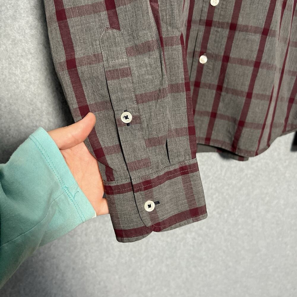 UNTUCKit Men's Plaid Button Down Long Sleeve Cotton Shirt Size L - Picture 5 of 6